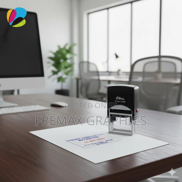 Self Inking Rubber Stamp - 10yrs Adjustable Date - main view