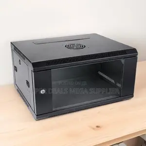 6u Wall Mount Data Cabinet With Removable Side Covers