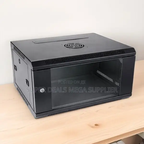 6u Wall Mount Data Cabinet With Removable Side Covers