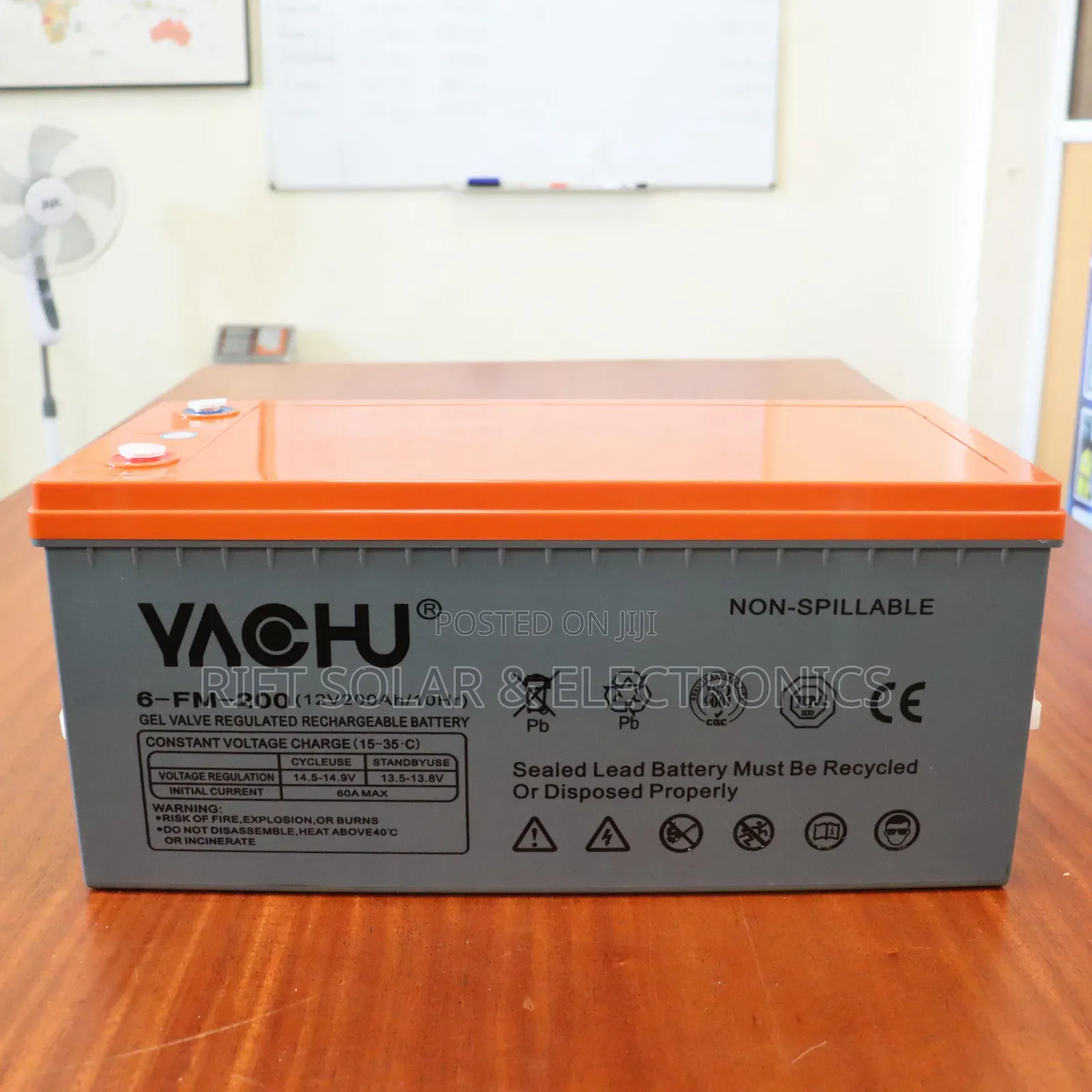 Yachu 200ah - 12v Heavy Duty Gel Solar Battery