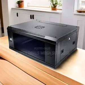 6u Wall Mount Cabinet With Lockable Door and Two Keys