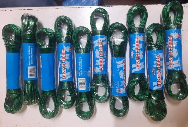 Steel Core,Pvc Coated Cloth Line.20m Evalasto Washing Line/Rope