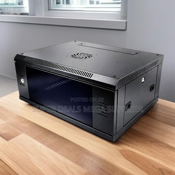 6u Wall Mount Network Cabinet With Secure Glass Door
