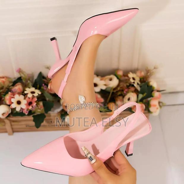 Pink,White ,Maroon Orange Pointed Toe Women Heels - main view