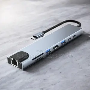 High Quality Portable 8-in-1 Usb C Hub With Hdmi, Rj45 and Pd Support