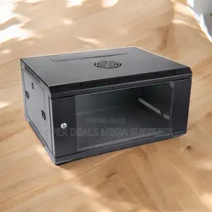 6u Wall Mounted Data Cabinet With Metallic Steel Finish