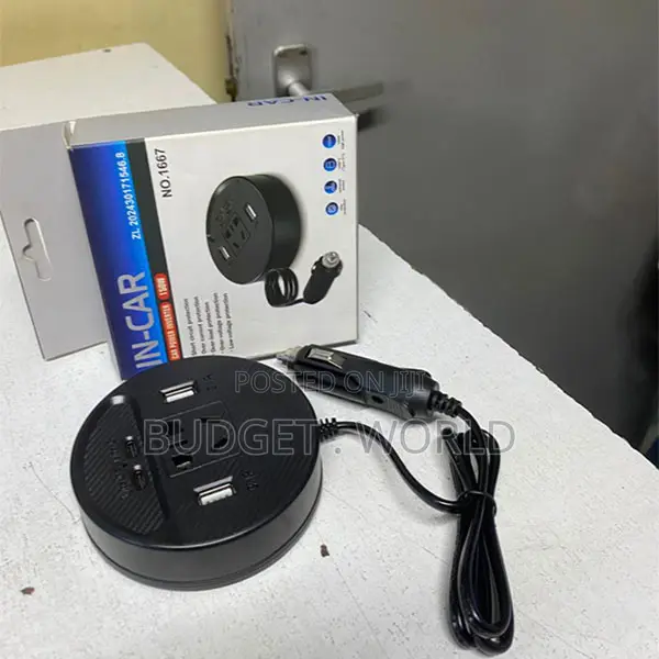 Plug Adapter Outlet Converter With 3.1a Dual Usb Ac Car 150w
