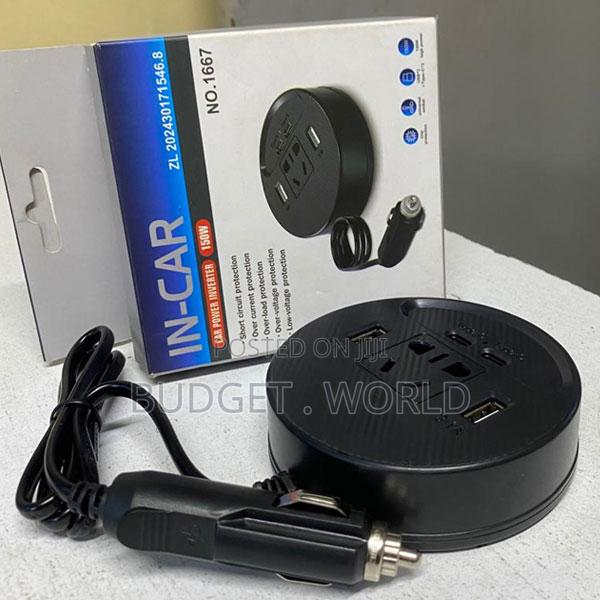 Double Protection 150w Power Inverter 12v Dc 110v Ac Car Plug Adapter