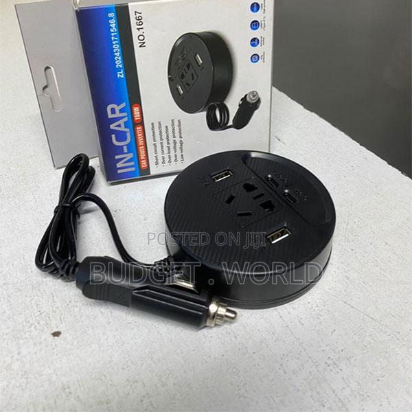 Dual Usb (3.1a)12v Dc to 110v/220v Ac Converter 150w
