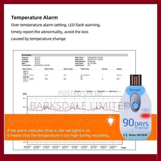 Datalogger 90 Days Data Logger Temperature Usb Disposable - thumbnail 7