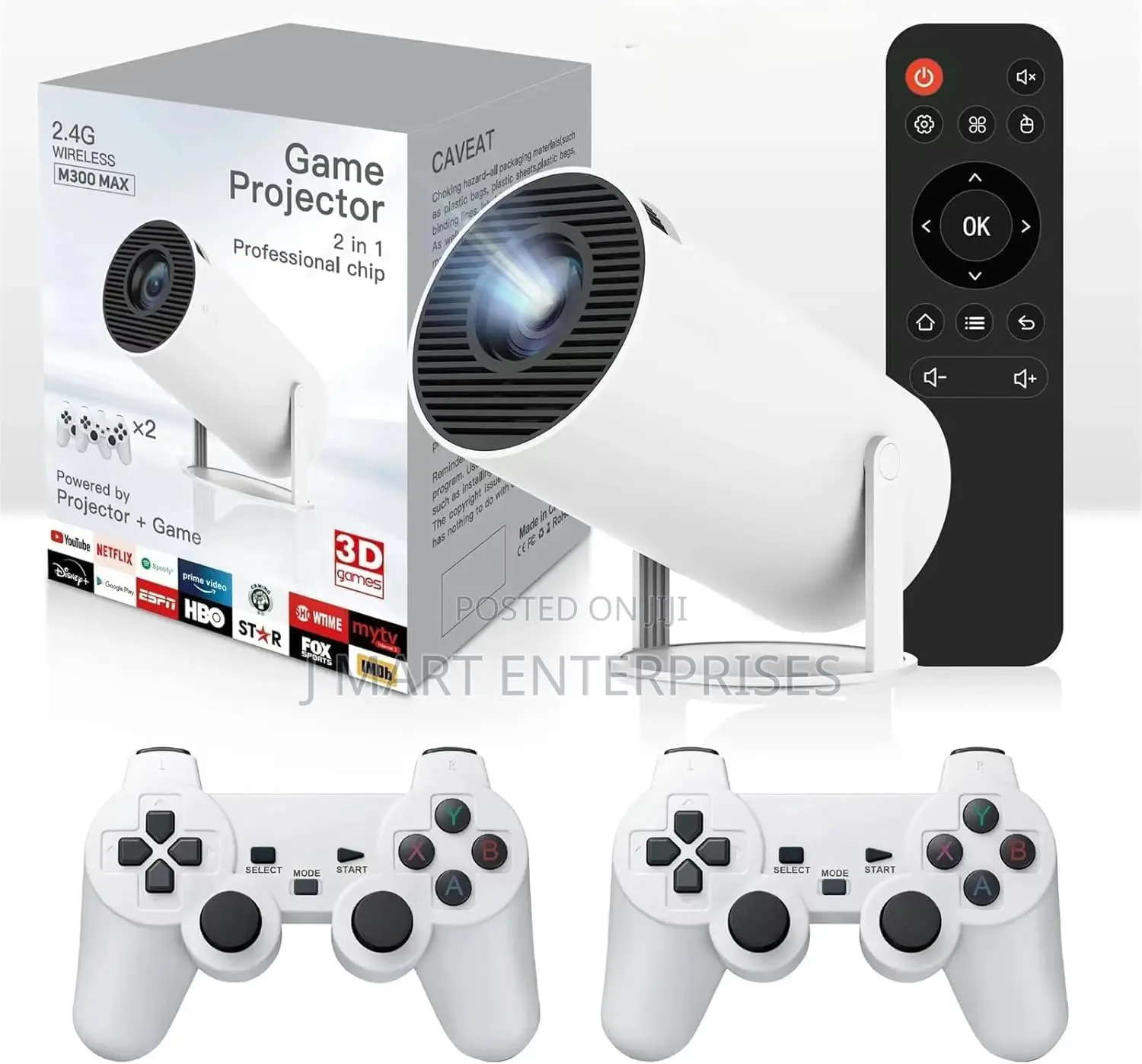 Portable Mini Game Video Projector, 30,000 Preloaded Games, Android Tv