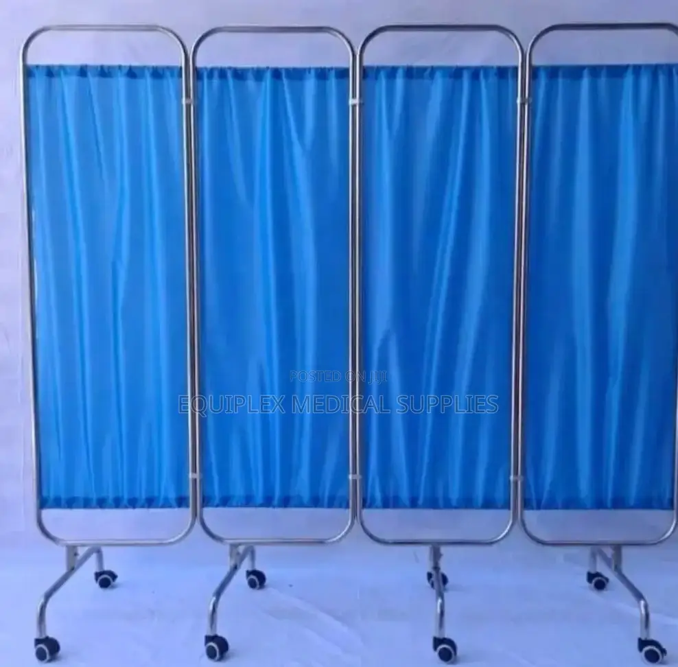 High Quality 4 Fold Ward Screen (Stainless Steel)