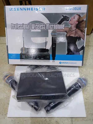 Sennheiser Ew- 300x Proffesional Wireless Dual Uhf Microphone