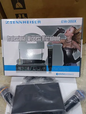 Sennheiser Ew- 300x Proffesional Wireless Dual Uhf Microphone