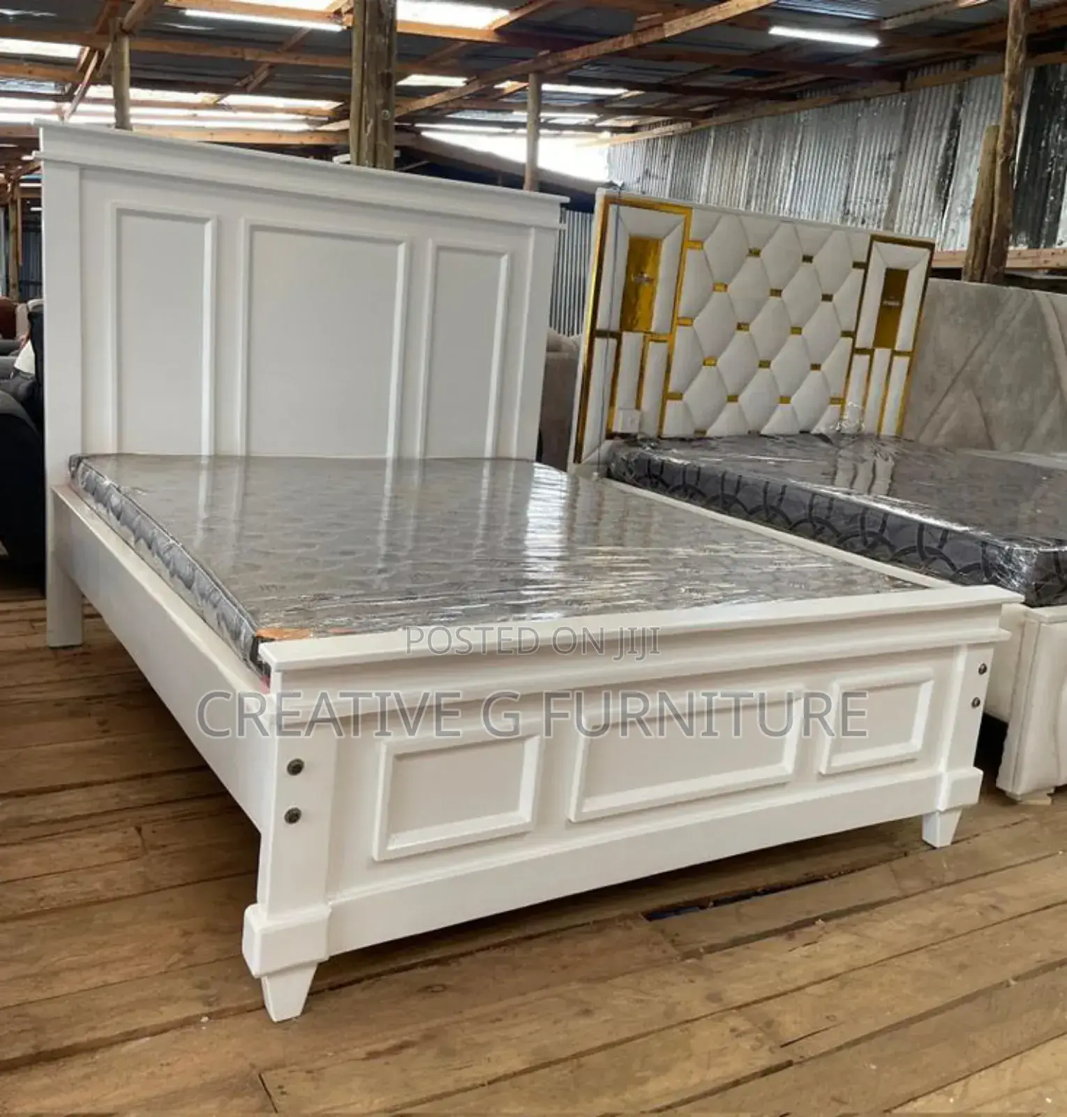 A Comfortable 5by6 Wooden Bed