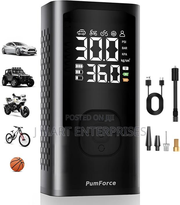 Tire Inflator 150 Psi, Air Compressor Pump With Led