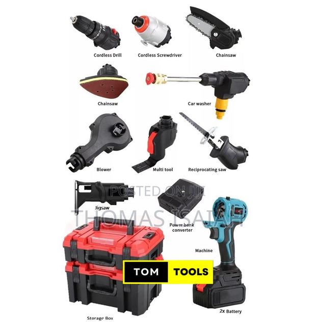198vmax 10 in 1 Multi-Head Cordless Power Tools Combo Kit - thumbnail 3