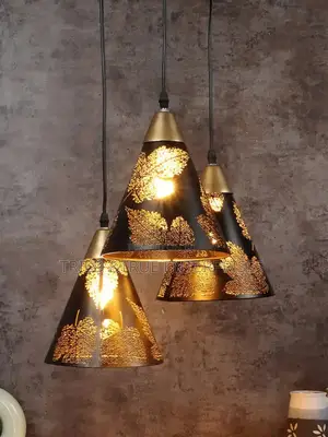 Areezo Cone Black Metal Hanging Pendant Ceiling Light Nj8
