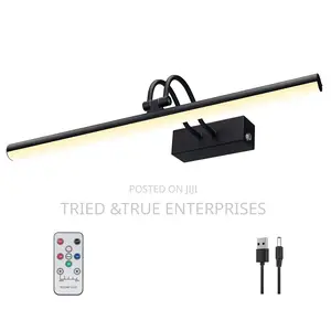 Modern Black Led Mirror or Picture Light With an Adjustable Head T4es