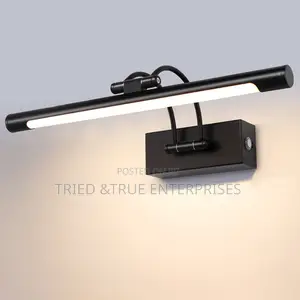 Modern Black Led Mirror or Picture Light With an Adjustable Head T4es