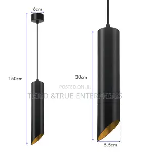 Tube Slope Black Aluminum Tube Pendant Light Fw8k