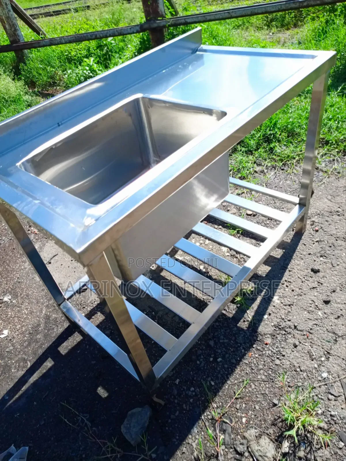 Stainless Steel Sink With Working Space