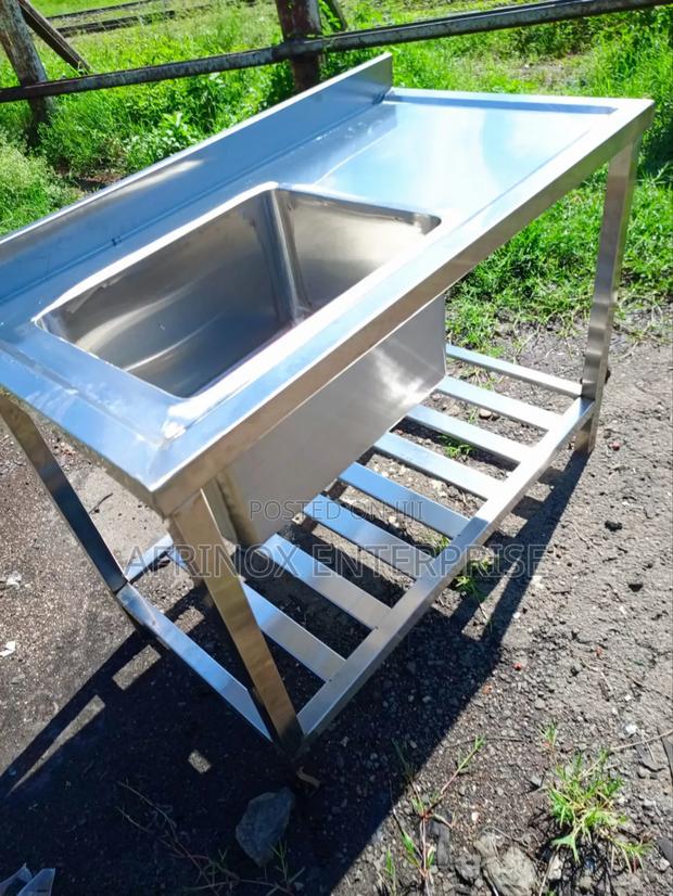 Stainless Steel Sink With Working Space - main view
