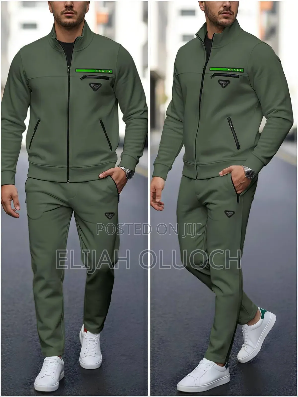 Prada 2 Piece Tracksuit Set
Sizes M,L,Xl,2xl
Origin Turkey 
Quality