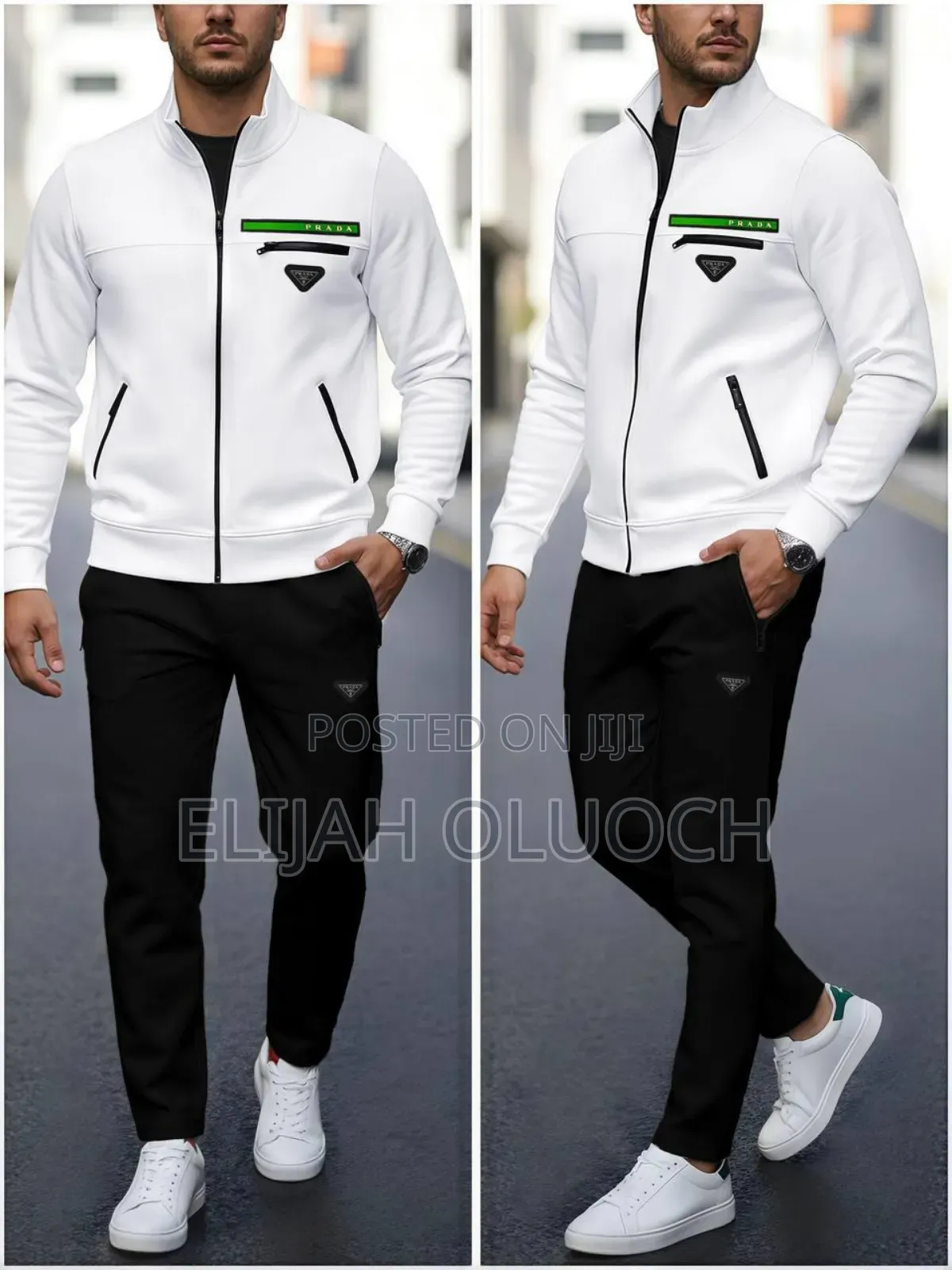 Prada 2 Piece Tracksuit Set
Sizes M,L,Xl,2xl
Origin Turkey 
Quality