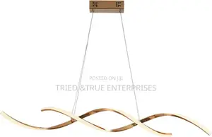 Modern Swirl Luxe Dining Chandelier With Integrated Led Lighting
