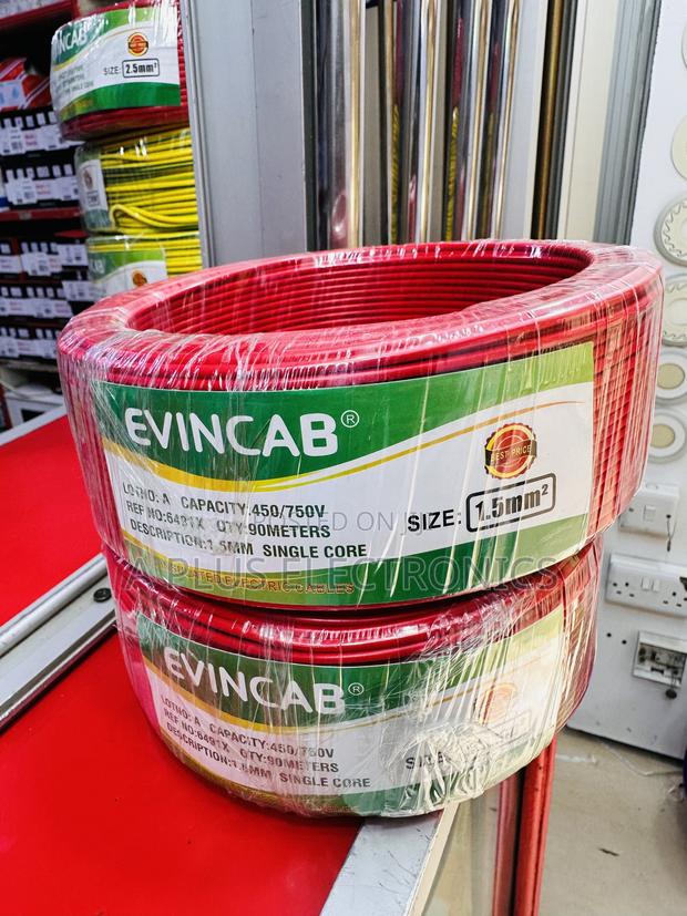 Affordable Red Evincab Single Core 1.5mm – 90m Wire