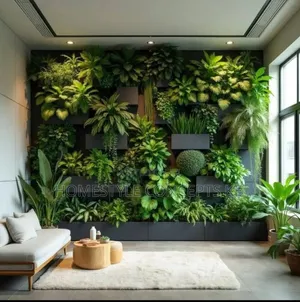 Green Vertical Artificial Flowers Grass Backdrops Garden Balcony