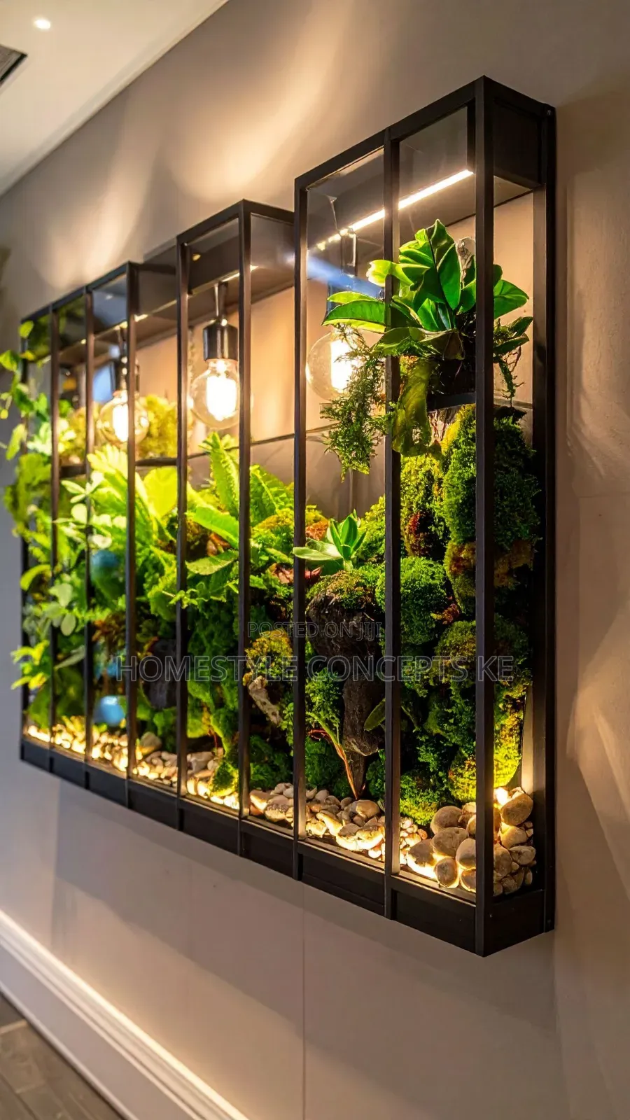 Moss Wall Vertical Garden Artificial Flowers Grass Backdrops