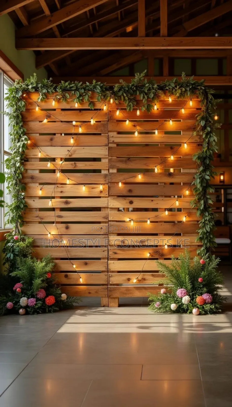 Green Homes Walls Modern Design Backdrop