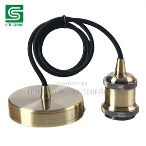 Vintage Pendant Light Fitting With a Bronze Finish Fe3w