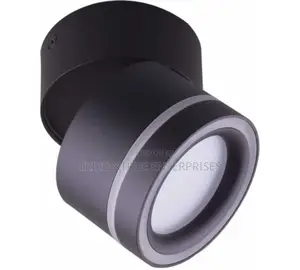 Ideal Lux Omega Round Led Wall Lamp in Black Fq8