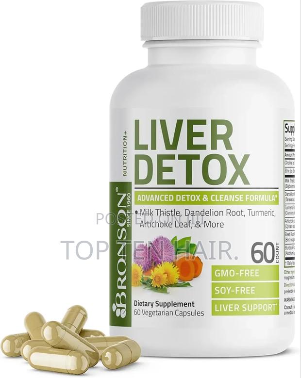 Liver Detox Advanced Detox by Bronson. 60 Capsules.