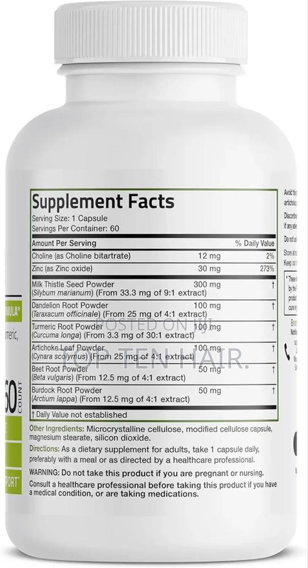 Liver Detox Advanced Detox by Bronson. 60 Capsules. - thumbnail 2
