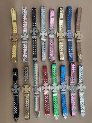 Chrome Hearts B.B Bb Simone Iced Belts Unisex Original High End Legit
