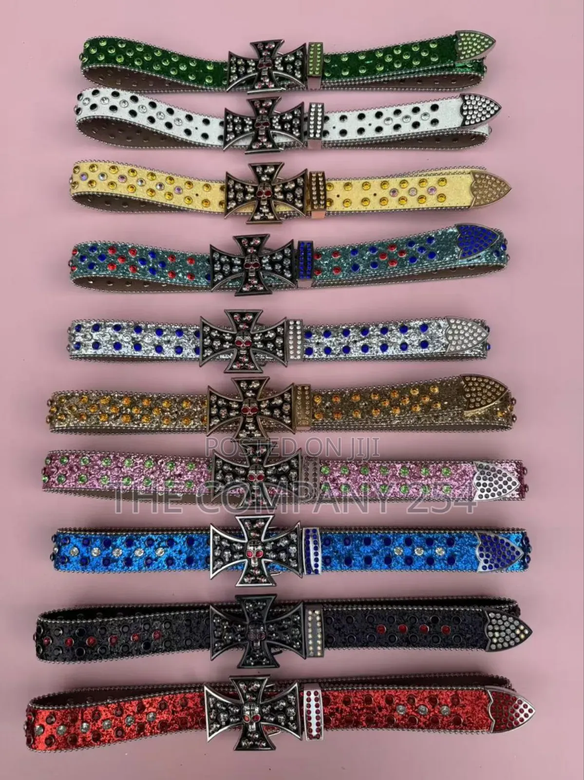 Chrome Hearts B.B Bb Simone Iced Belts Unisex Original High End Legit