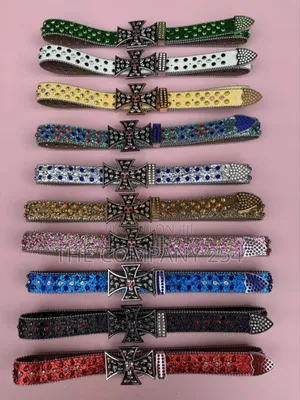 Chrome Hearts B.B Bb Simone Iced Belts Unisex Original High End Legit