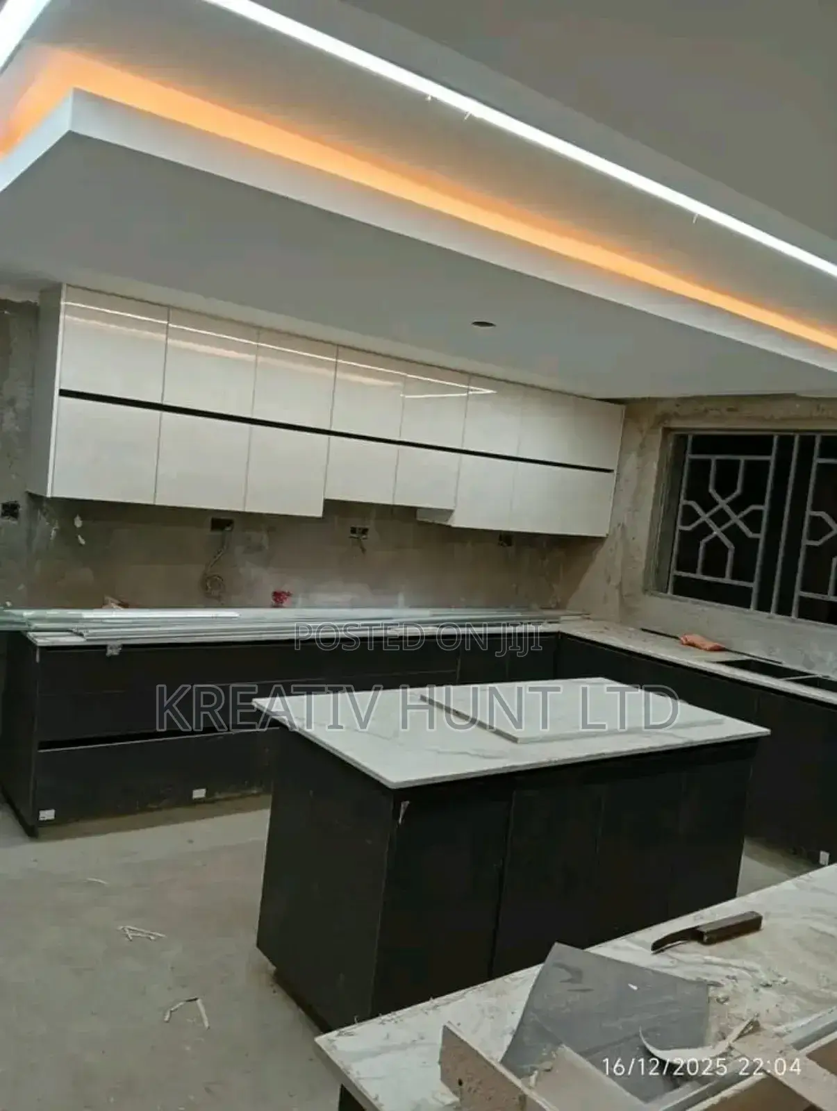 Cabinetry and Gypsum Ceiling