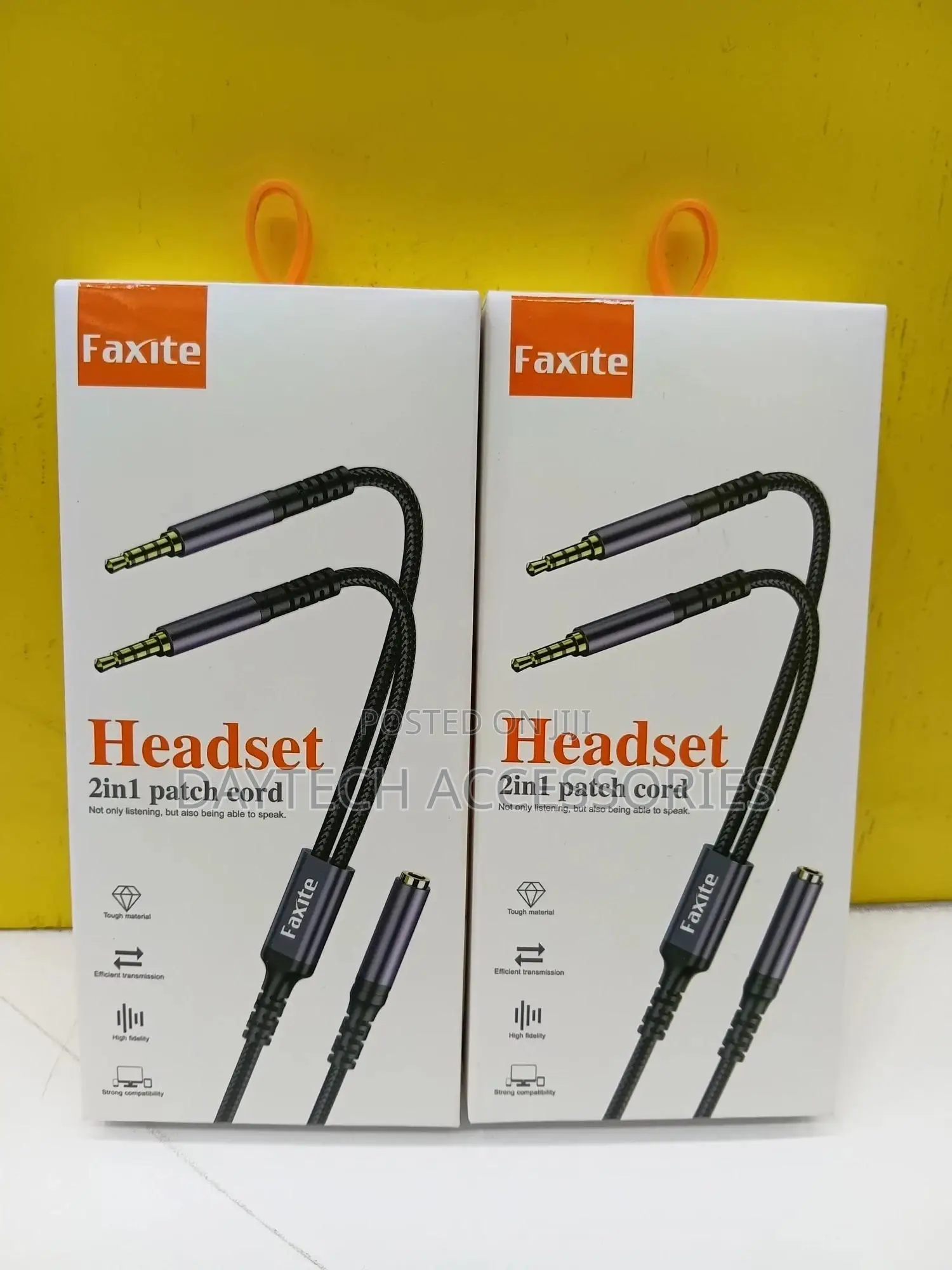 Faxite 2-in-1 Headset (Audio Splitter) Cable.
