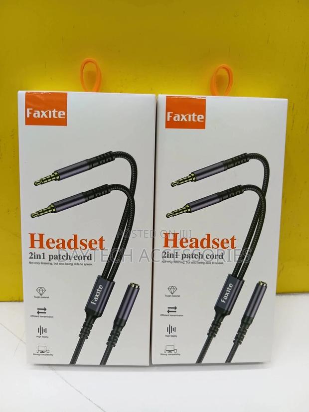 Faxite 2-in-1 Headset (Audio Splitter) Cable.