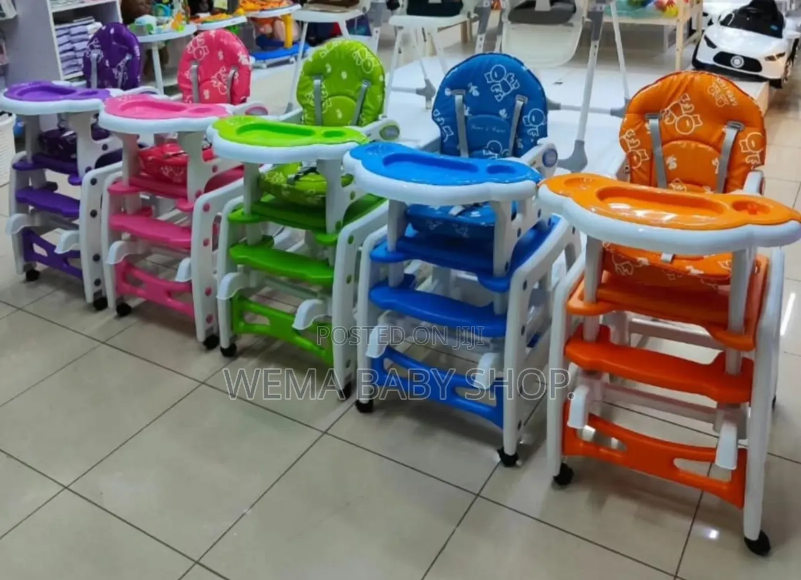 Multifunction 5 in 1 Baby Wheeled Convertible Feeding Chair