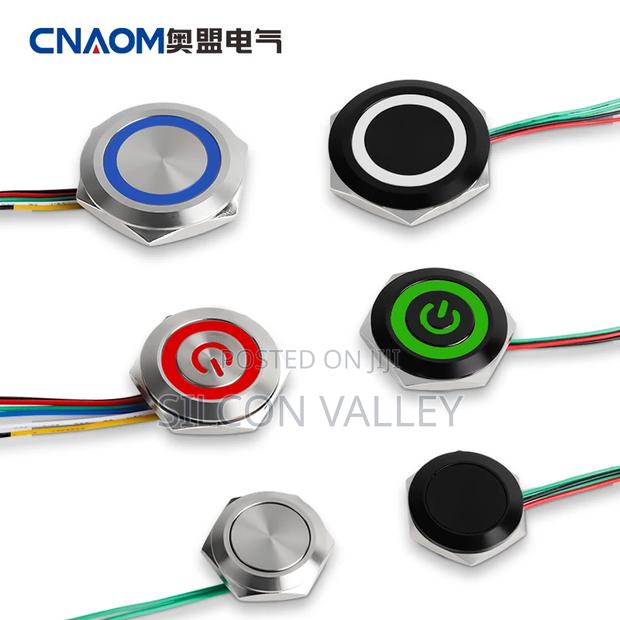 Short Body Waterproof Push Button Momentary Metal Switch - main view