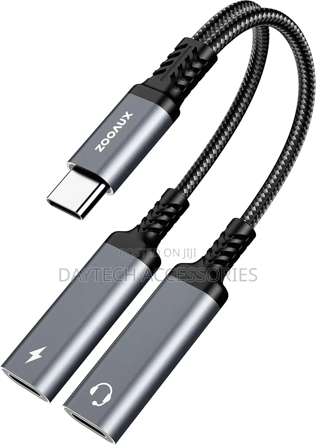 2-in-1 Dual Type C Cable Adapter With Pd 60w Fast Charging.
