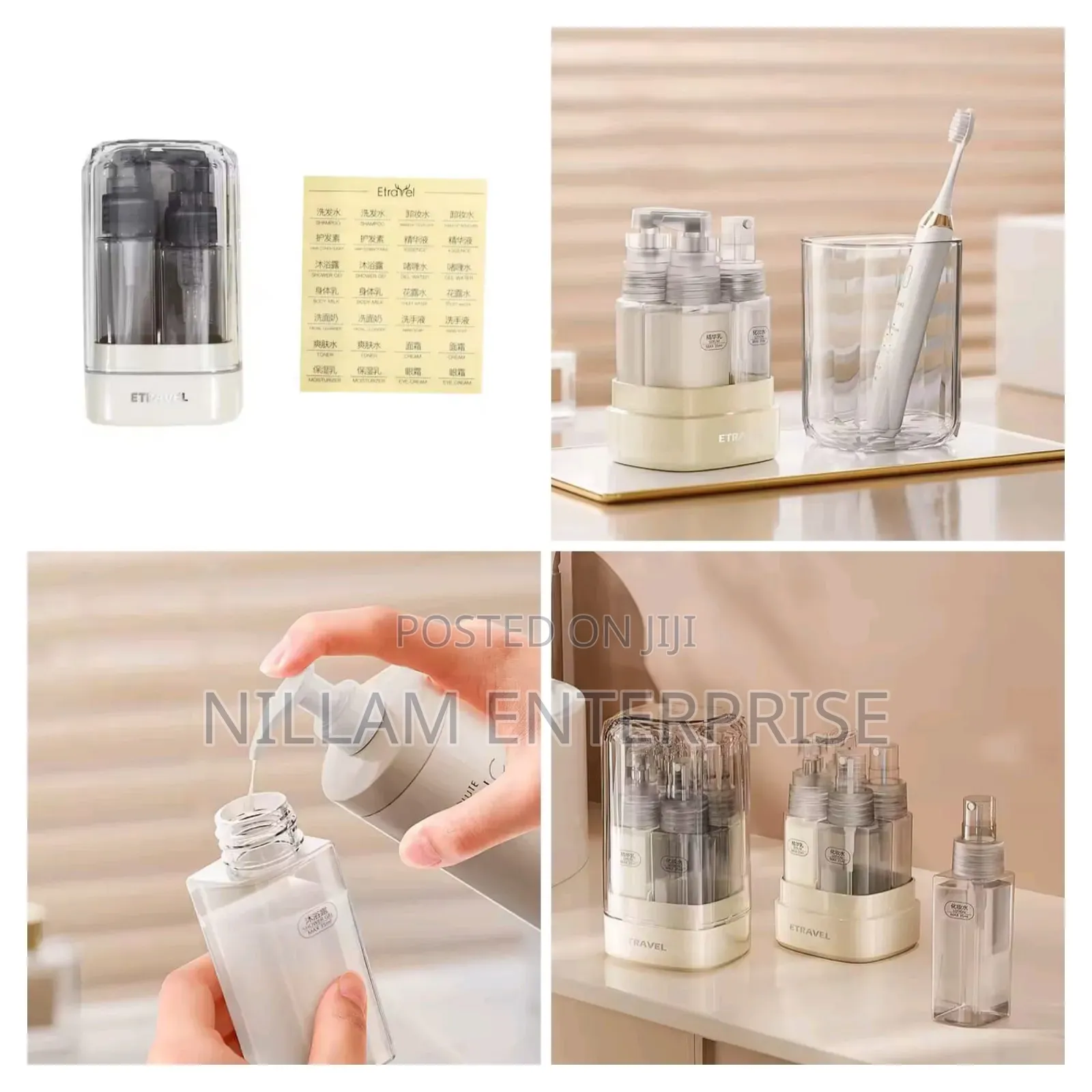 4 in 1 Travel Split Bottle Set