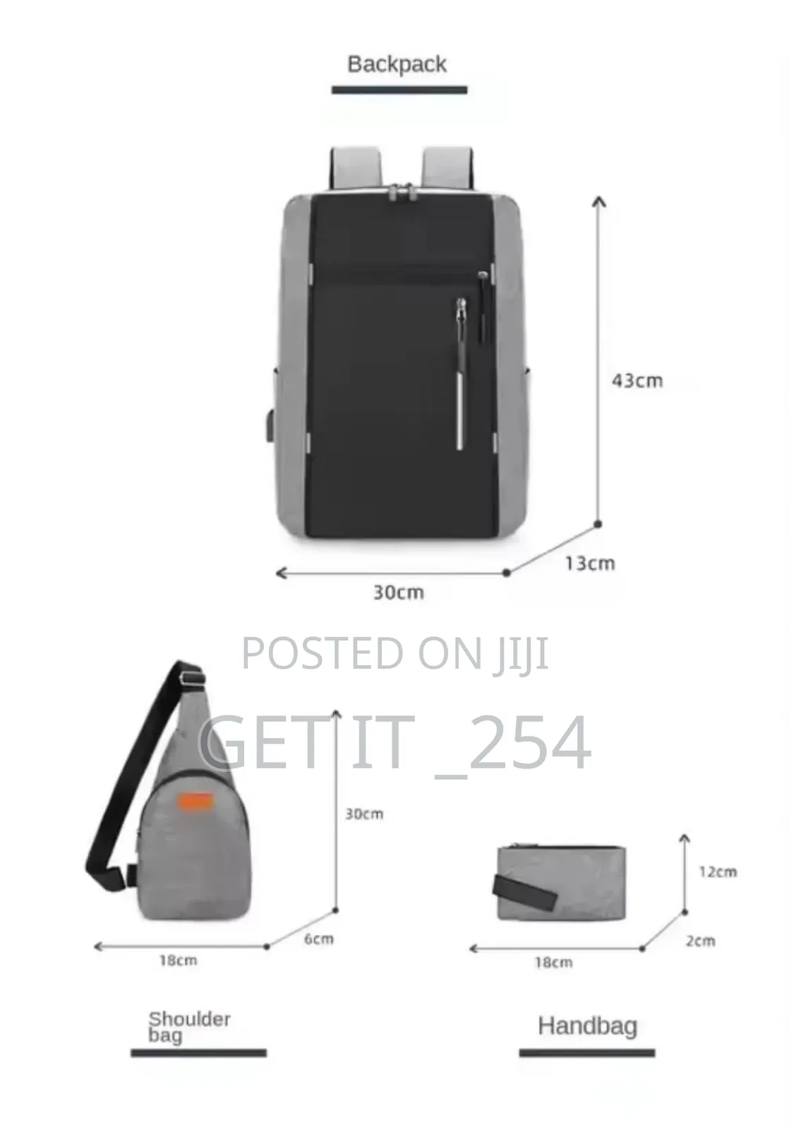 *Big Capacity Casual 3 In 1 Laptop/School Backpack*


♦Set Of 3