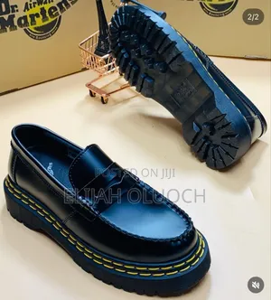 Dr. Martens Penton Quad Ds Loafer in Black Paris Leather,
